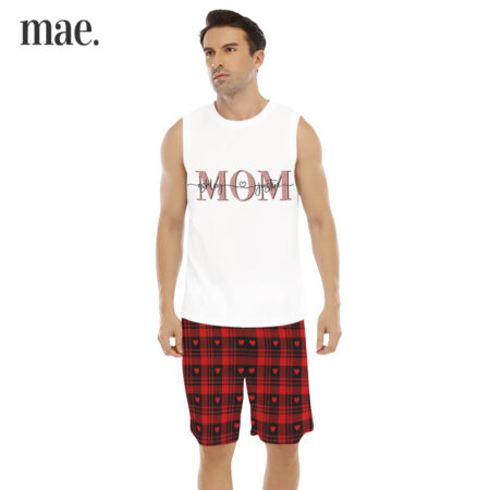 Mother's Day Sleeveless Men Set With Personalized Name