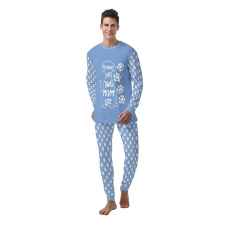 Personalized Rockin Dog Mom Men's Pajamas