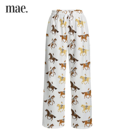 Riding Horse Wide Leg Pajama Pants