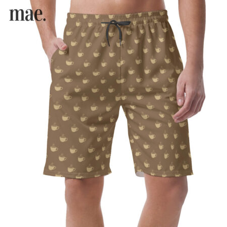 Drinking Coffee Casual Shorts For Men