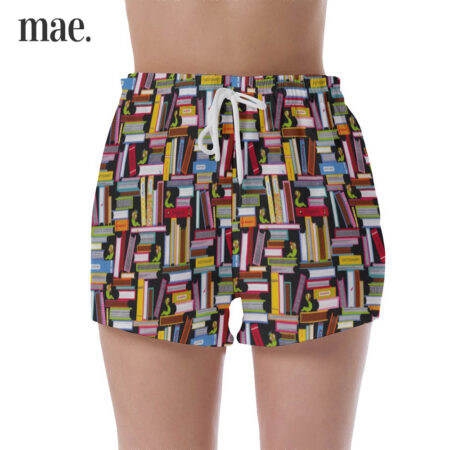 Unique Book Themed Pajama Shorts Women