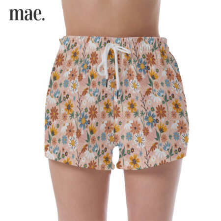 Unique Mother's Day Floral Pajama Shorts For Women