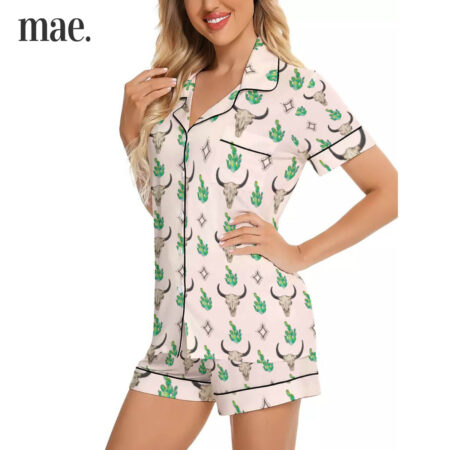 Unique Skull Short Pajama Sets