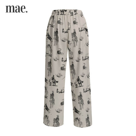 Western Scene Unisex Wide Leg Pajamas Pants