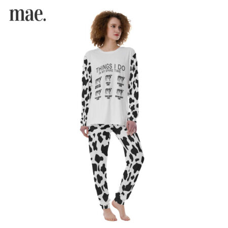 White Cow Lovers Women's Pajamas