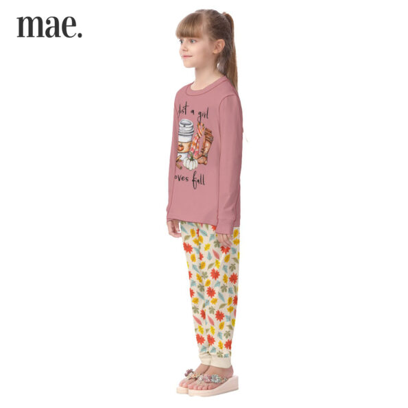 A Girl Loves Fall Pink Pajamas For Kids