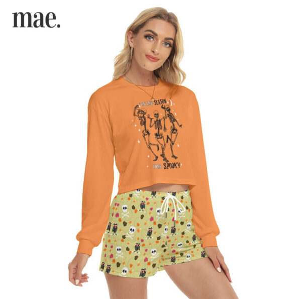 Happy Halloween Sweatshirt And Shorts Set