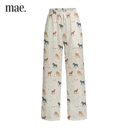 Horse Riding Unisex Wide Leg Pajamas Pants