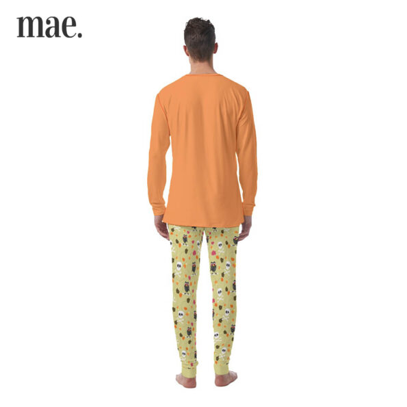 Skeleton Dancing Men's Orange Pajamas