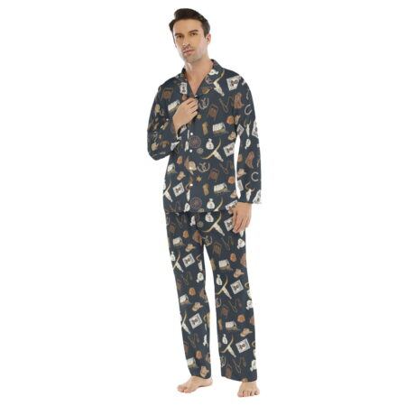 Wild West Theme Collar Pajama Sets For Men