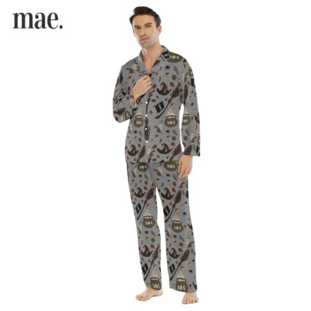 Witch Life Collared Men's Pajamas For Halloween