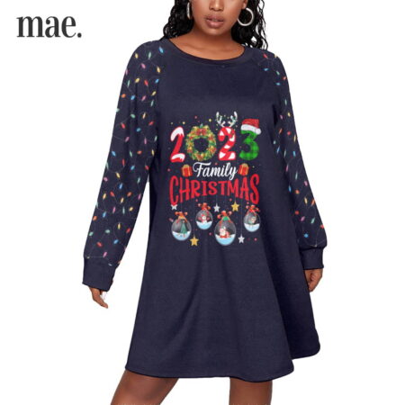 2023 Christmas Women's Plus Size Dress