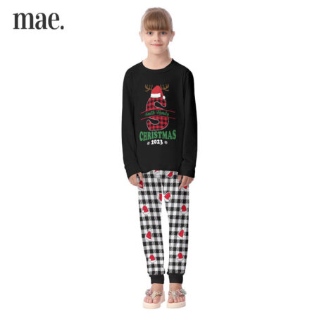 2023 Personalized Name Family Christmas Pajamas For Kids