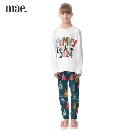 2024 Matching Christmas Family Pajamas For Kids