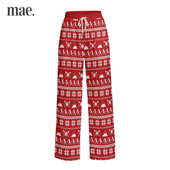 Baseball Family Christmas Pajamas Pants For Adults