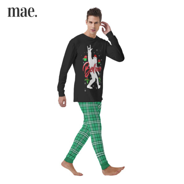 Believe Bigfoot Men's Xmas Pajamas