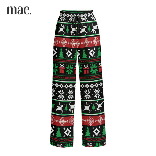 Black And Green Ugly Christmas Pajama Pants