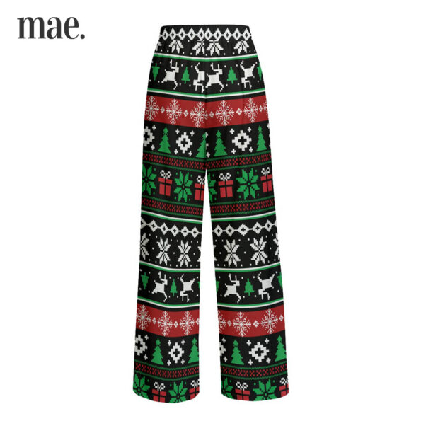 Black And Green Ugly Christmas Pajama Pants