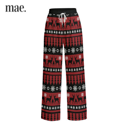 Black Red Ugly Family Matching Pajama Pants