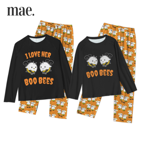 Boo Bees Couple Matching Halloween Pajamas