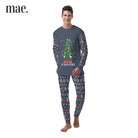 Chemistree Science Mens Christmas Pj Navy