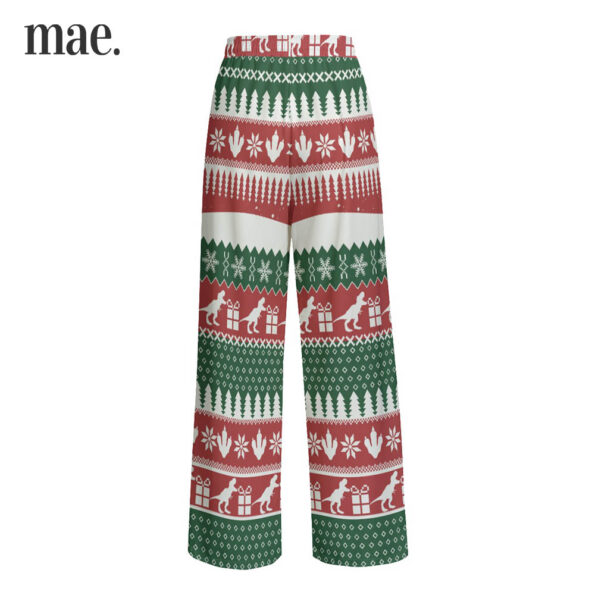 Dinosaur Christmas Gift Pajama Pants For Adults