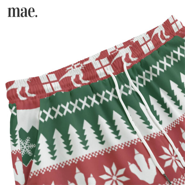 Dinosaur Christmas Gift Pajama Pants For Adults