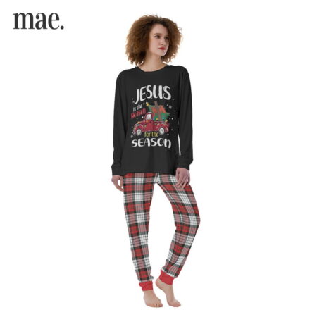 Jesus Truck Black Women's Christmas Pajamas