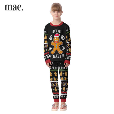 Cute Gingerbread Christmas Pajamas For Kid