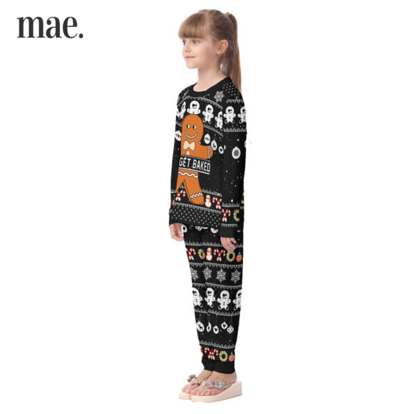 Black Gingerbread Christmas Pajamas For Kid