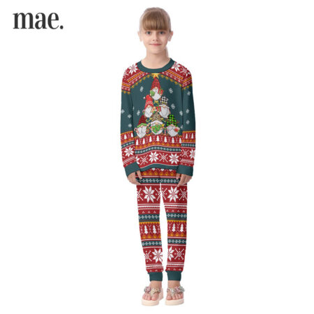 Unique Gnome Fair Isle Christmas Kid's Pajamas