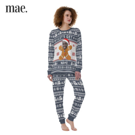 Christmas Pj Sets Womens With Custom Face Gingerbread