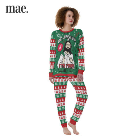 Go Jesus It's Your Birthday Women's Christmas Pajamas