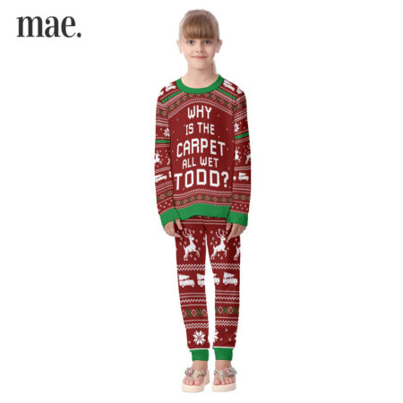 Why Is The Carpet All Wet Kid's Christmas PJ Set