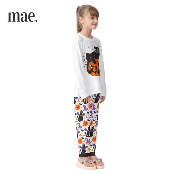 Black Cat Halloween Pajamas For Kids