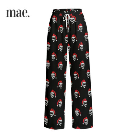 Christmas Skull Black Pajamas Pants