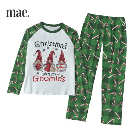 Christmas With My Gnomes Matching Family Christmas Pajamas