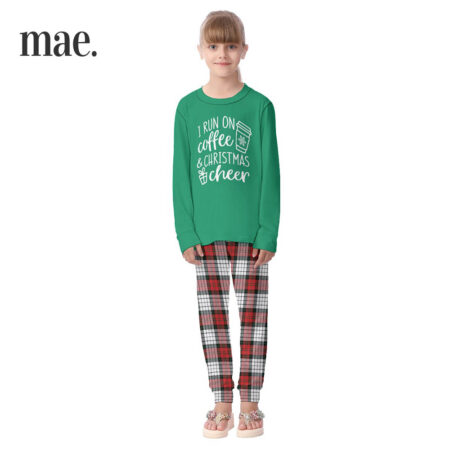 Coffee And Cheer Family Christmas Pajamas For Kids