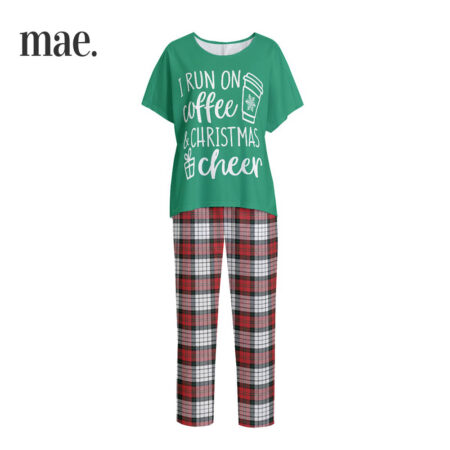 Coffee And Cheer Family Christmas Pajamas For Women