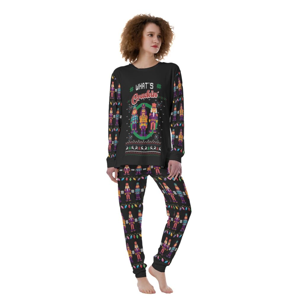 Crackin' Nutcracker Christmas Pajama Set Womens