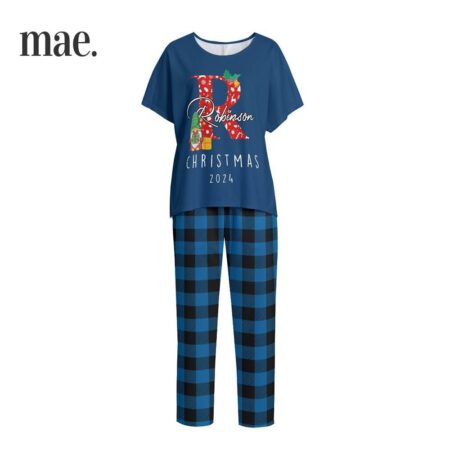 Custom Gnomes Name Women's Christmas Pajamas 2024