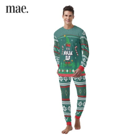 Custom Your Elf Name Mens Xmas Pjs