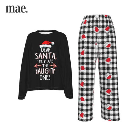 Dear Santa They Are Naughty Ones Women's Christmas PJ Set