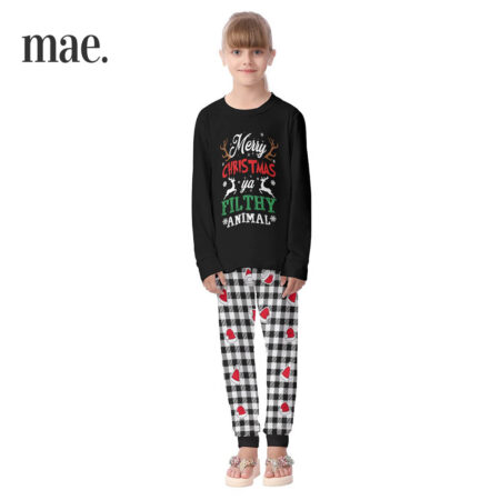 Filthy Animal Matching Christmas Pjs For Kids