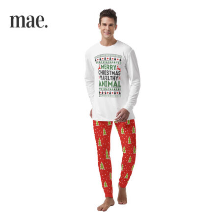 Filthy Animal Mens Christmas Pajama Set