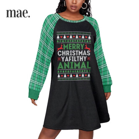 Filthy Animal Plus Size Christmas Womens Dress