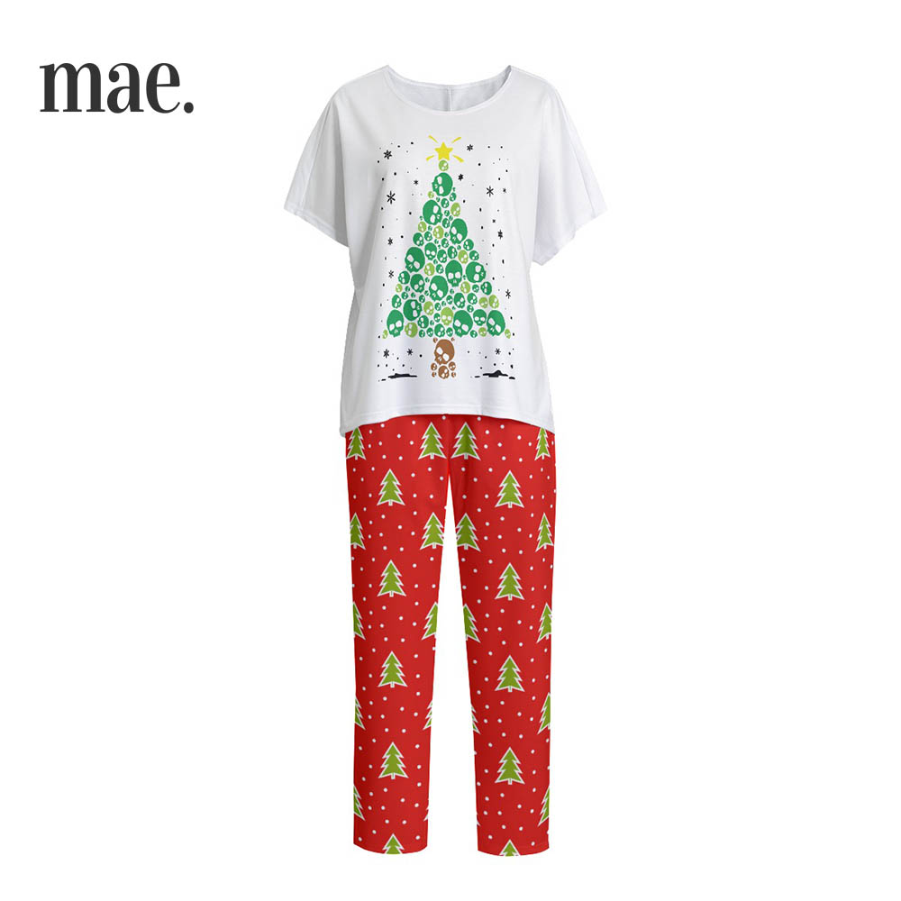 Women's short discount sleeve christmas pajamas