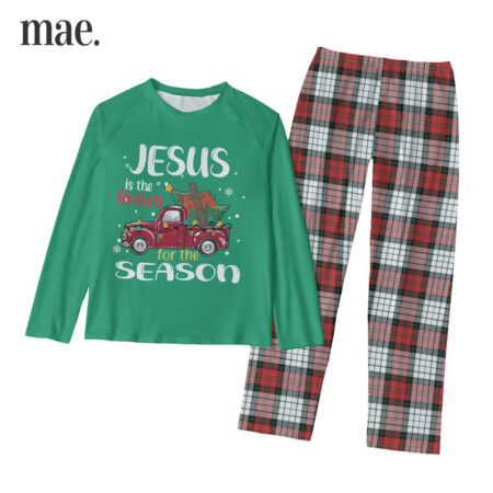 Jesus Truck Green Pajamas For Family