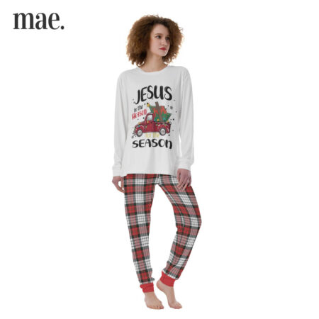 Jesus Truck White Women's Christmas Pajamas