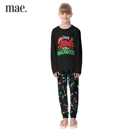 Dear Santa Define Naughty Kid's Christmas Pajamas